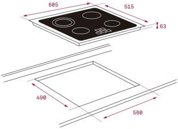 TEKA TT PRO 6420 VITROCERAMICA 4 ZONAS MAX 21CM MARCO SLIM - 2