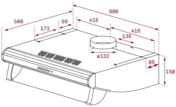 TEKA C 9420 S CAMPANA TRADICIONAL INOX 90CM 375M3/H - 2