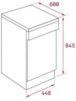 TEKA LP8 410 BLANCO LAVAVAJILLAS 9 SERVICIOS 49dB A+ - 2