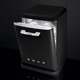 SMEG LVFABBL2 LAVAVAJILLAS NEGRO 13 SERVICIOS 42dB AÑOS 50 A+++ - 2