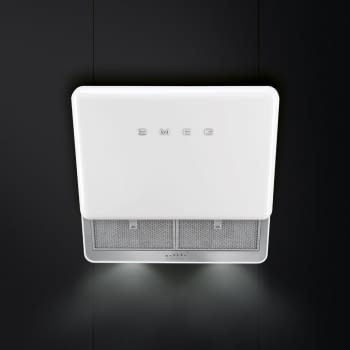 SMEG KFAB75WH CAMPANA BLANCA INCLINADA 75CM 820M3/H A+ AÑOS 50 - 2