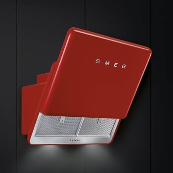 SMEG KFAB75RD CAMPANA ROJA INCLINADA 75CM 820M3/H A+ AÑOS 50 - 4
