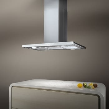 ELICA GALAXY WHIX/A/80 CAMPANA CRISTAL BLANCO INOX 80CM 647M3/H - 2
