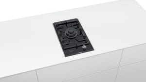 Placa Dominó Bosch PRA3A6D70 de Gas Natural, de 30 cm con 1 Quemador Wok FlameSelect 9 niveles de potencia | Serie 8 - 2