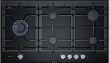 Placa de Gas Bosch PRS9A6D70 con Gas Natural de 90 cm con 5 Quemadores FlameSelect 9 niveles | Serie 8