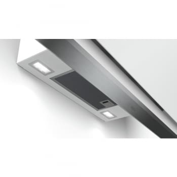 Campana decorativa de pared Bosch DWK98PR20 en Cristal Blanco de 90 cm a 837 m³/h | WiFi Home Connect | Motor EcoSilence Clase A+ | Serie 8 - 4