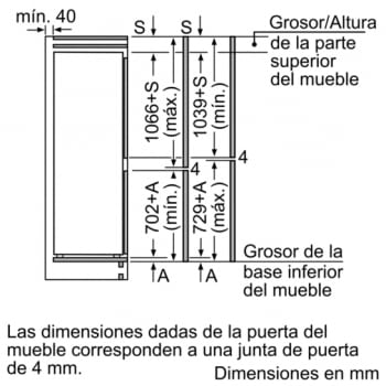 Frigorífico Combi KIN86AF30F Integrable de 177.2 x 55.8 cm No Frost Inverter A++ | Serie 6 - 9
