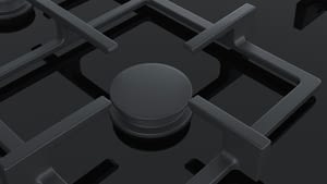 Placa de Gas Siemens ER9A6SD70 Negro de 90 cm con 5 Quemadores a 9 niveles de potencia | 1 Quemador WOK | Parrillas hierro fundido - 4