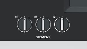 Placa de Gas Siemens EP6A6CB20 Negro de 60 cm con 3 Quemadores a 9 niveles de potencia | 1 Quemador WOK de 4 kW | Parrillas hierro fundido | Gas Natural - 3