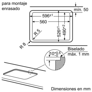 Placa de Gas Siemens EP6A6CB20 Negro de 60 cm con 3 Quemadores a 9 niveles de potencia | 1 Quemador WOK de 4 kW | Parrillas hierro fundido | Gas Natural - 7