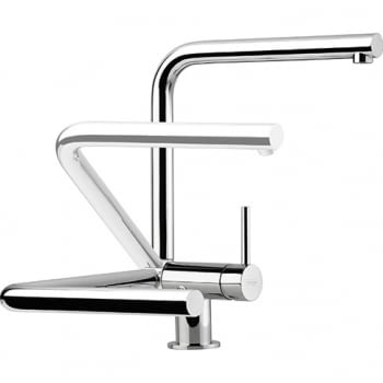 FRANKE NEPTUNE STYLE WINDOW GRIFO CROMADO ABATIBLE CAÑO ALTO - 2
