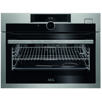 Horno Compacto Multifunción Vapor AEG KSE882220M Acero Inoxidable | 45cm de Altura | Mastery SenseCook |  TFT | A+