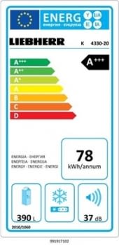 Frigorífico Combi Liebherr K 4330 Integrable de 185 x 60 cm 390 L Clase A+++ - 6