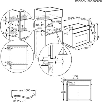 Horno Compacto AEG KPE742220M Multifunción Pirolítico Abatible Inoxidable antihuellas 45 cm SenseCook | Sonda Térmica A+ con 19 funciones - 12