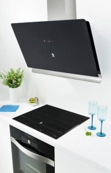 BALAY 3BC598GN CAMPANA INCLINADA CRISTAL NEGRO 90CM 840M3/H SERIE CRISTAL - 3