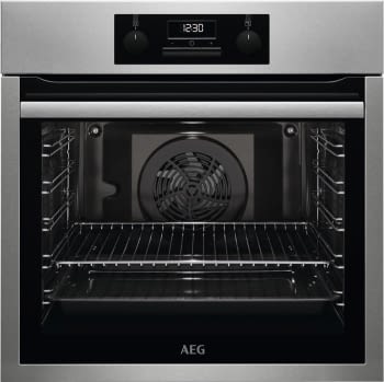 Horno AEG BES331111M Inox Antihuellas | 9 Funciones | AquaClean | 1 Carril Telescópico | Mandos Escamoteables | Clase A