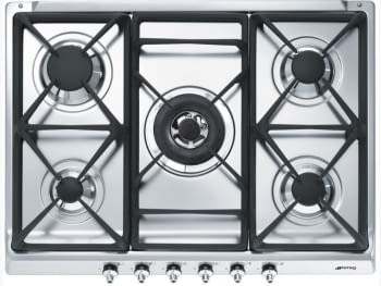 Placa Gas Smeg SE70SGH-5 Placa Gas Clasica 70cm 5 Fuegos Inox | Envío Gratis