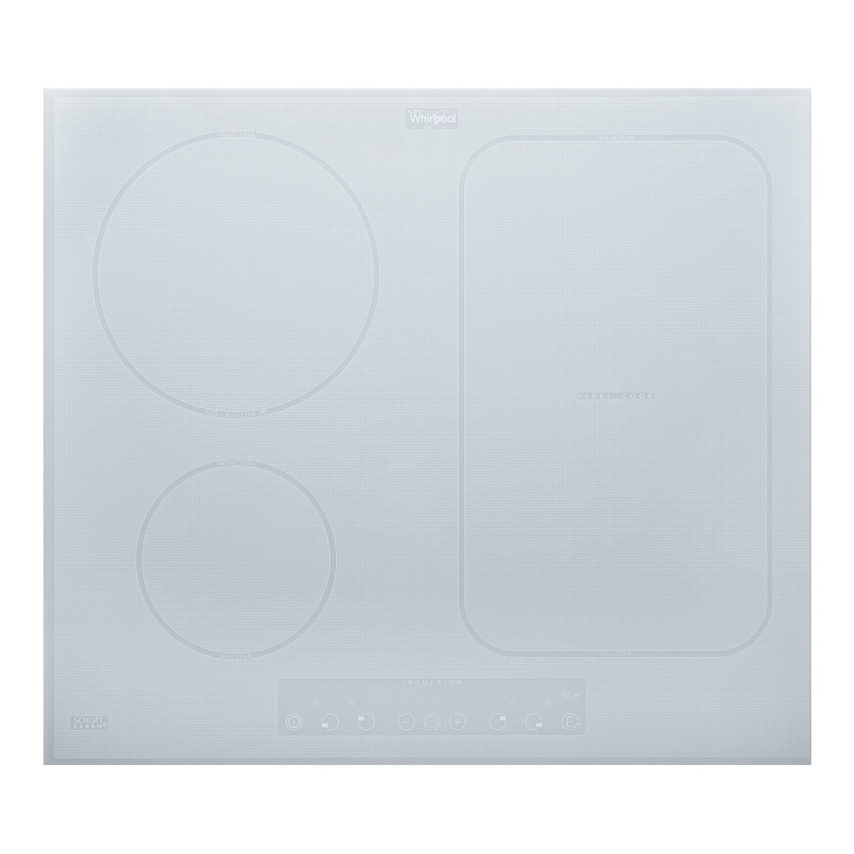 WHIRLPOOL ACM 808/BA/WH INDUCCION BLANCA 4 ZONAS FLEXIBLE MAX 23CM - 