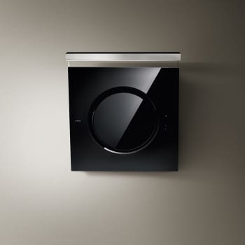 ELICA OM TOUCH SCREEN BL/F/80 CAMPANA INCLINADA CRISTAL NEGRO INOX 80CM 691M3/H