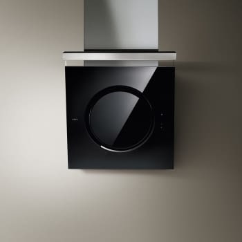ELICA OM TOUCH SCREEN BL/F/80 CAMPANA INCLINADA CRISTAL NEGRO INOX 80CM 691M3/H - 3