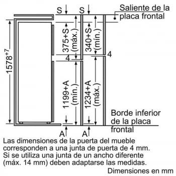 BALAY 3FIB3720 FRIGORIFICO 2P INTEGRABLE CICLICO 157.8x54.1CM A+ - 3
