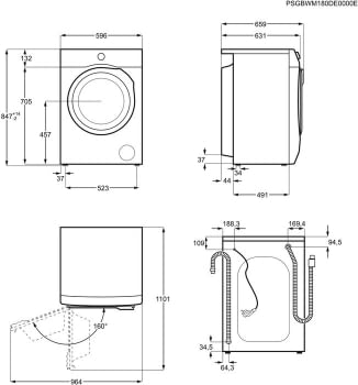 Lavadora Electrolux EW6F4123EB Libre de 10kg a 1200rpm Inicio Diferido A+++ -20% - 9