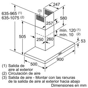 BALAY 3BC097EX CAMPANA INOX 90CM 720M3/H - 6