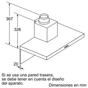 BALAY 3BC067EX CAMPANA INOX 60CM 730M3/H - 7
