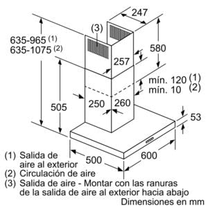 BALAY 3BC067EX CAMPANA INOX 60CM 730M3/H - 10