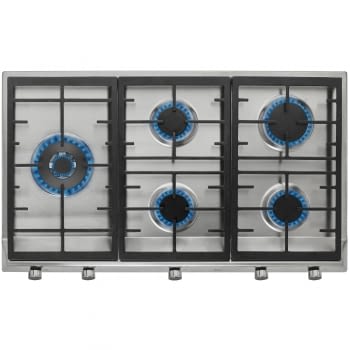 TEKA EX 90.1 5G AI AL DR CI LEFT NAT PLACA GAS INOX 90CM 5 FUEGOS