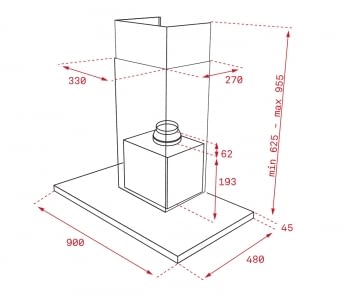 TEKA DSH 985 CAMPANA INOX 90CM 735M3/H A ECOPOWER - 2