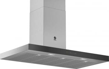 BALAY 3BC097GNC CAMPANA INOX CRISTAL NEGRO 90CM 710M3/H SERIE CRISTAL