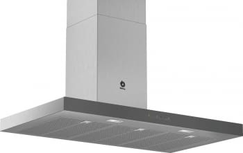 BALAY 3BC097GGC CAMPANA INOX CRISTAL GRIS ANTRACITA 90CM 710M3/H SERIE CRISTAL