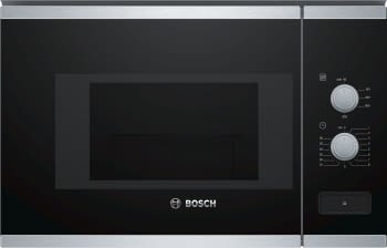 BOSCH BFL520MS0 MICROONDAS INOX CRISTAL NEGRO INOX SIN GRILL 20L