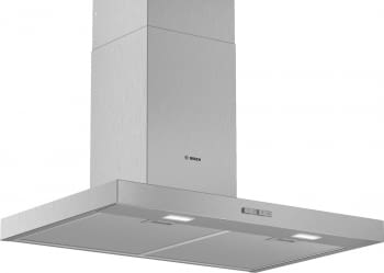 Campana decorativa de pared Bosch DWB76BC50 en Acero inoxidable de 75 cm a 619 m³/h | Clase B | Serie 2
