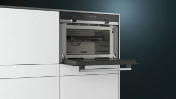 Horno Microondas Compacto Siemens CP565AGS0 Inoxidable de 45 cm y Vapor | Programas automáticos con cookControl| iQ500 - 2
