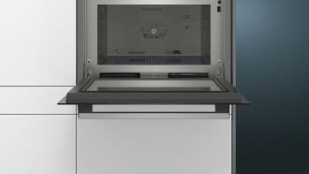 Horno Microondas Compacto Siemens CP565AGS0 Inoxidable de 45 cm y Vapor | Programas automáticos con cookControl| iQ500 - 3