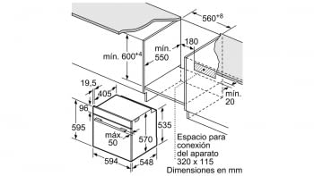 Horno Siemens HB514AER0 Inoxidable de 60 cm | perfectCooking 3D | Clase A | iQ300 - 6