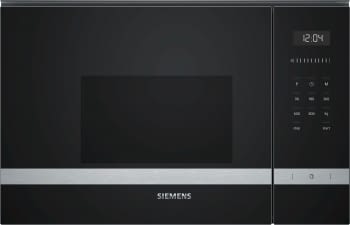 SIEMENS BF525LMS0 MICROONDAS INOX CRISTAL NEGRO SIN GRILL 20L