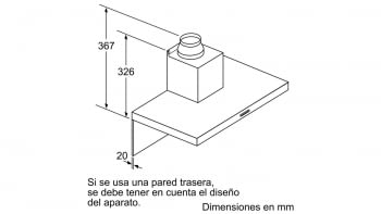 Campana de Pared Decorativa Siemens LC96BHM50 Metallic de 90 cm con una potencia de 604 m³/h | Motor iQdrive Clase B | iQ300 - 6