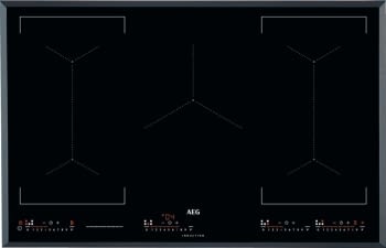 Placa de Inducción AEG IKE85651FB de 80 cm 5 zonas de cocción Hob2Hood