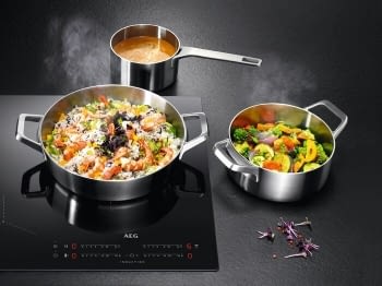 Placa de Inducción AEG IKE84475FB Flexible de 80 cm con 4 Zonas Max 32 cm MaxiSense PowerBoost Hob2Hood - 3