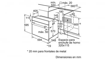 BALAY 3HB2031X0 HORNO INOX MULTIFUNCION ABATIBLE A - 5