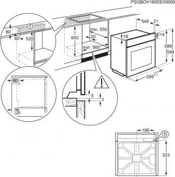 Horno multifunción Zanussi ZOHNF1W1 | Blanco de 72 litros | Aqua Clean | Clase A+ - 6