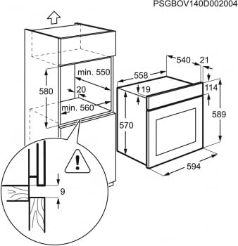 Horno Blanco Zanussi ZOHNB0W1 de 59 cm | 56L | +4 Funciones | Clase A - 4