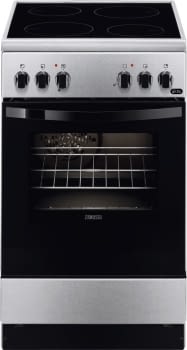 Cocina Vitrocerámica Zanussi ZCV550G1XA Inox de 85 x 50 cm con 4 zonas y Horno Grill Multifunción Clase A