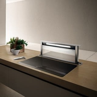ELICA ADAGIO BL/F/90 CAMPANA ASPIRACION PERIMETRAL 90CM INOX CRISTAL NEGRO 647M3/H - 2