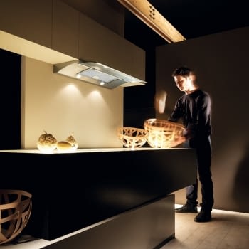 ELICA GLIDE IX/A/90 CAMPANA ENCASTRE INOX CRISTAL 90CM 581M3/H - 2