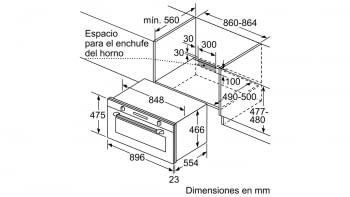 Horno 90cm Multifunción Siemens VB558C0S0 Rail VarioClip 85L | Grill XXL | Función Pizza | Clase A+ - 4