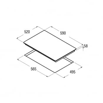 CATA IB 6303 BK INDUCCION 3 ZONAS MAX 28CM - 2